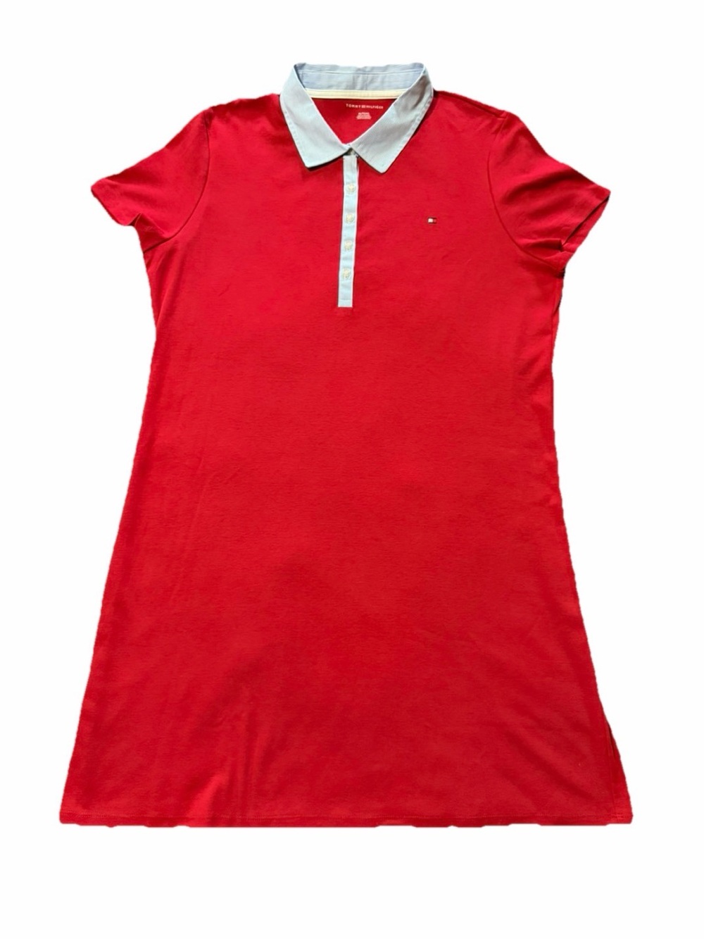 NWT Tommy Hilfiger T Shirt Short Dress Women's Red  XL 100% Cotton